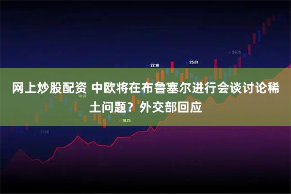 网上炒股配资 中欧将在布鲁塞尔进行会谈讨论稀土问题？外交部回应